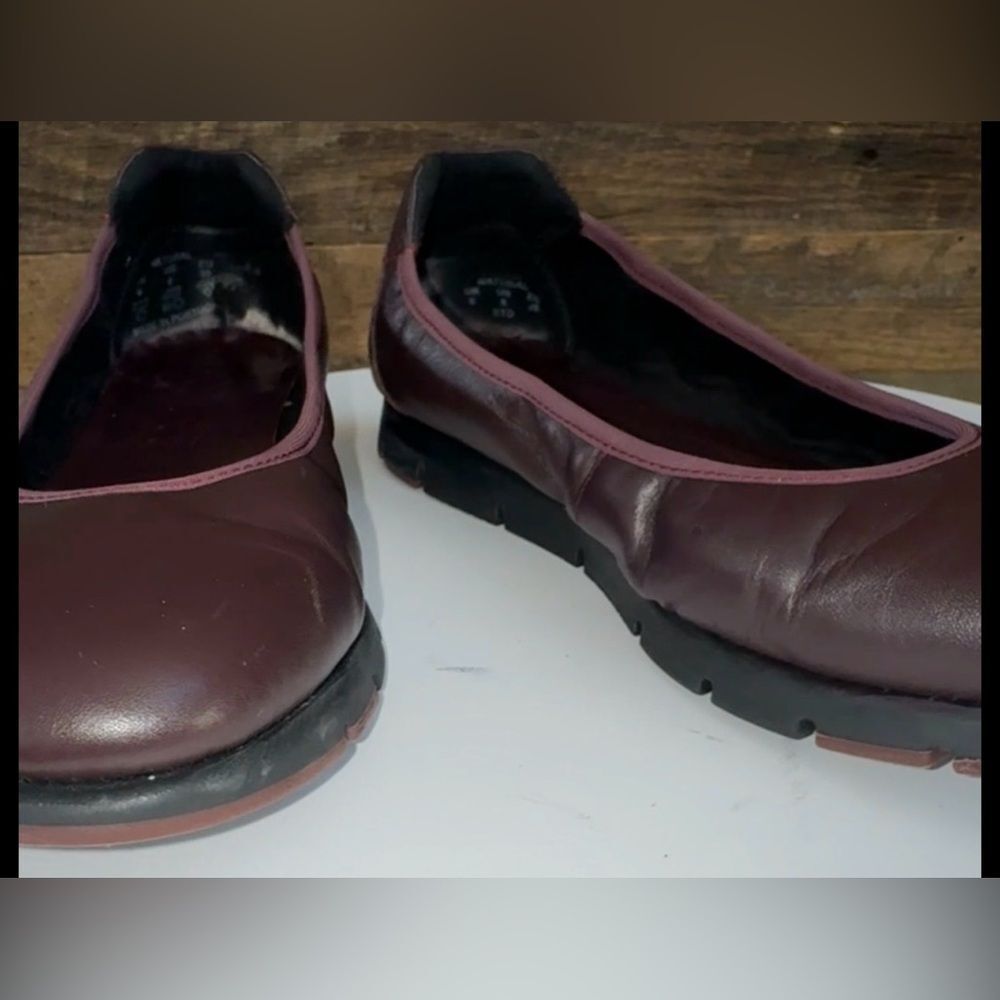Hotter Leather Ballet Flats Plum Purple
Comfort Size US 8